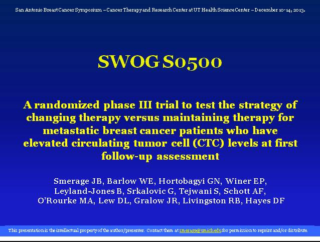 第36届圣安东尼奥乳腺癌会议（SABCS 2013）