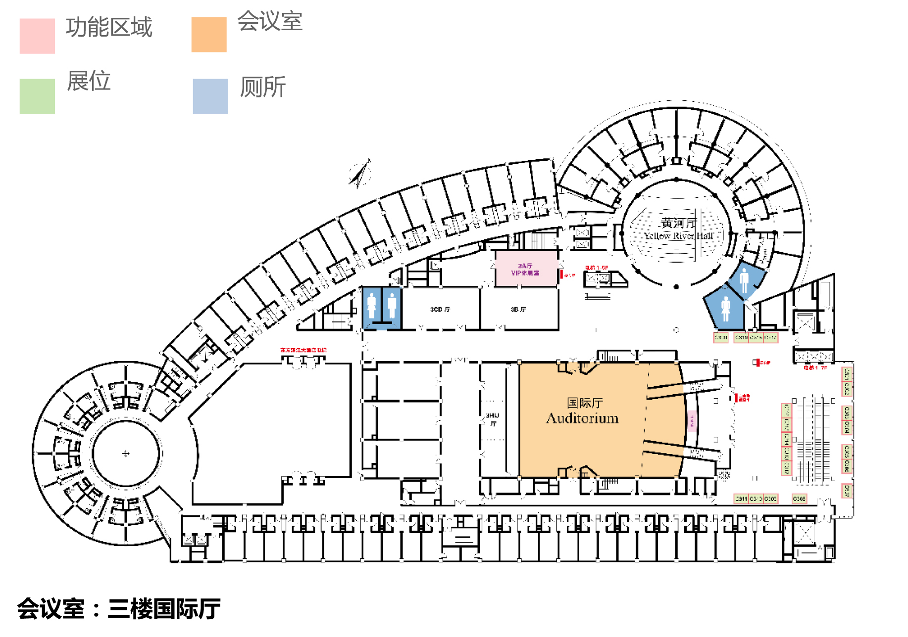 会议场地平面图图片