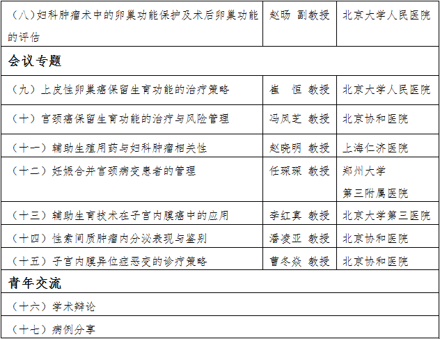 2017中国妇幼保健协会妇科内分泌专业委员会 妇科内分